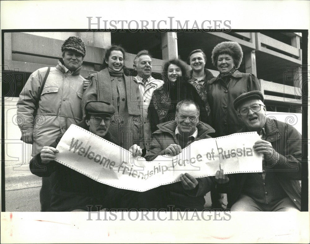 1991 Press Photo Russian exchange students - Historic Images