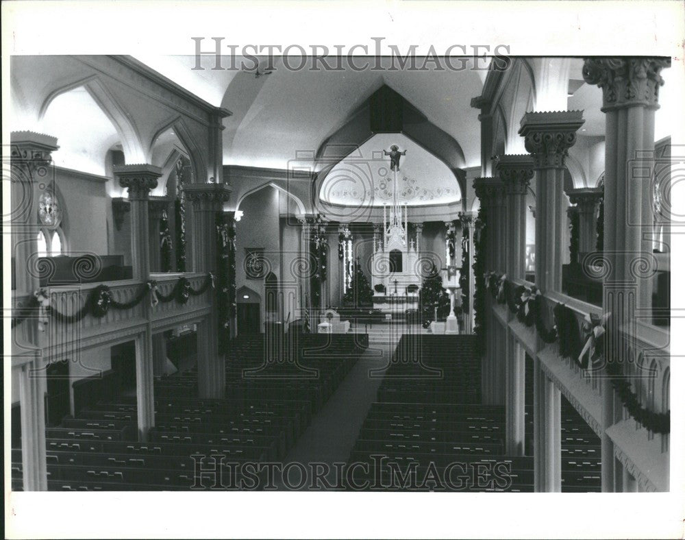 1990 Press Photo St. Lorenz Lutheran Church Frankenmuth - Historic Images