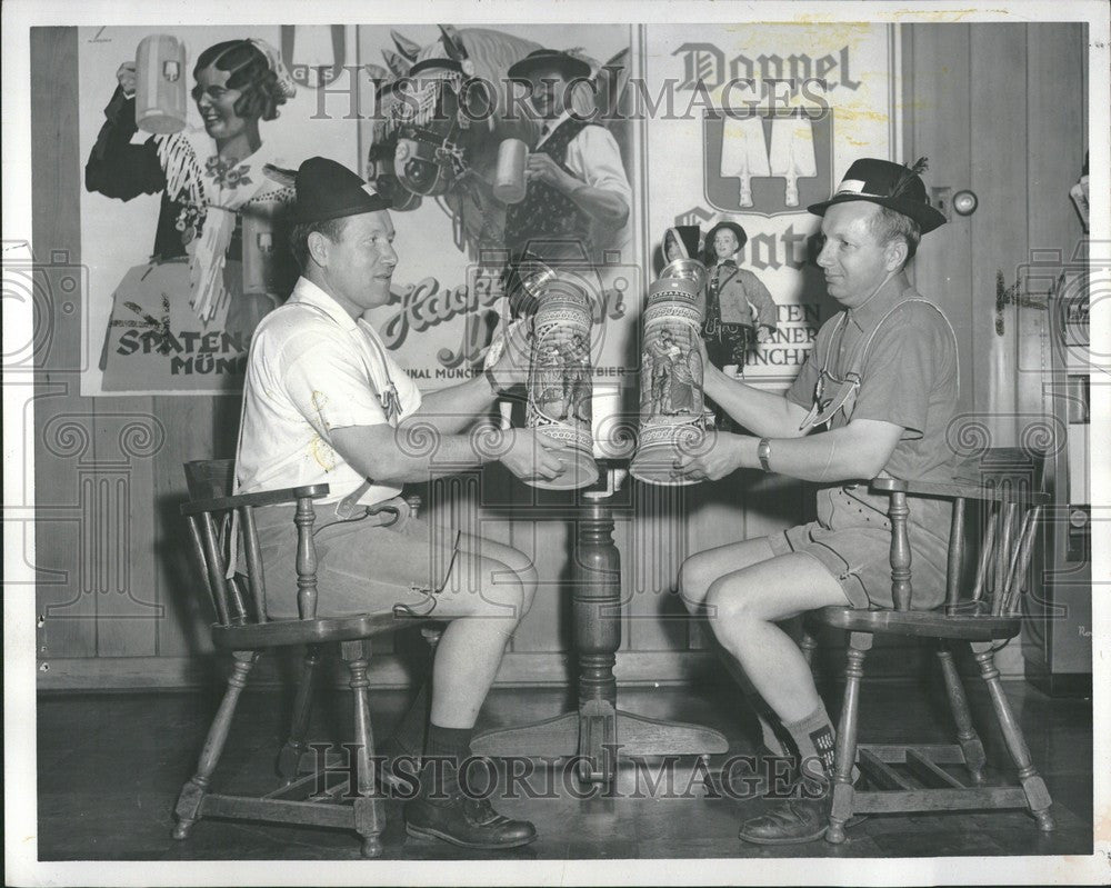 1951 Press Photo Edward Zehnder William Jr Frankenmuth - Historic Images