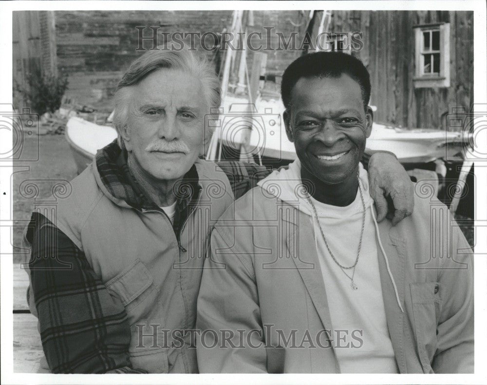 1992 Press Photo Kirk Douglas Peter Sellers Mike - Historic Images