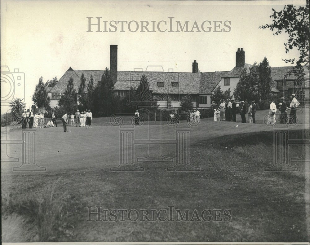 1933 Press Photo Franklin Hills country club clubhouse - Historic Images