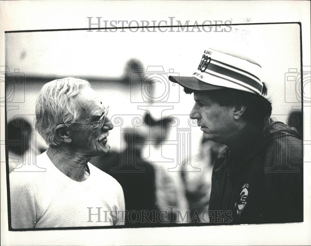 1984 Press Photo Paul Schafer Jim Price fantasy camp - Historic Images