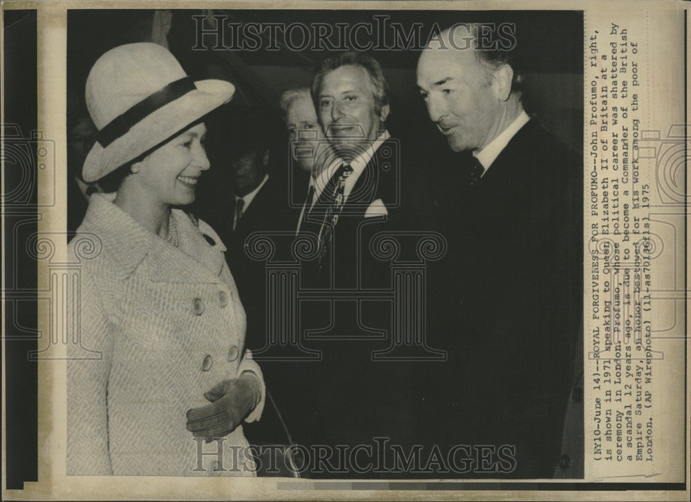 1975 Press Photo Brigadier Jack Profumo politician - Historic Images