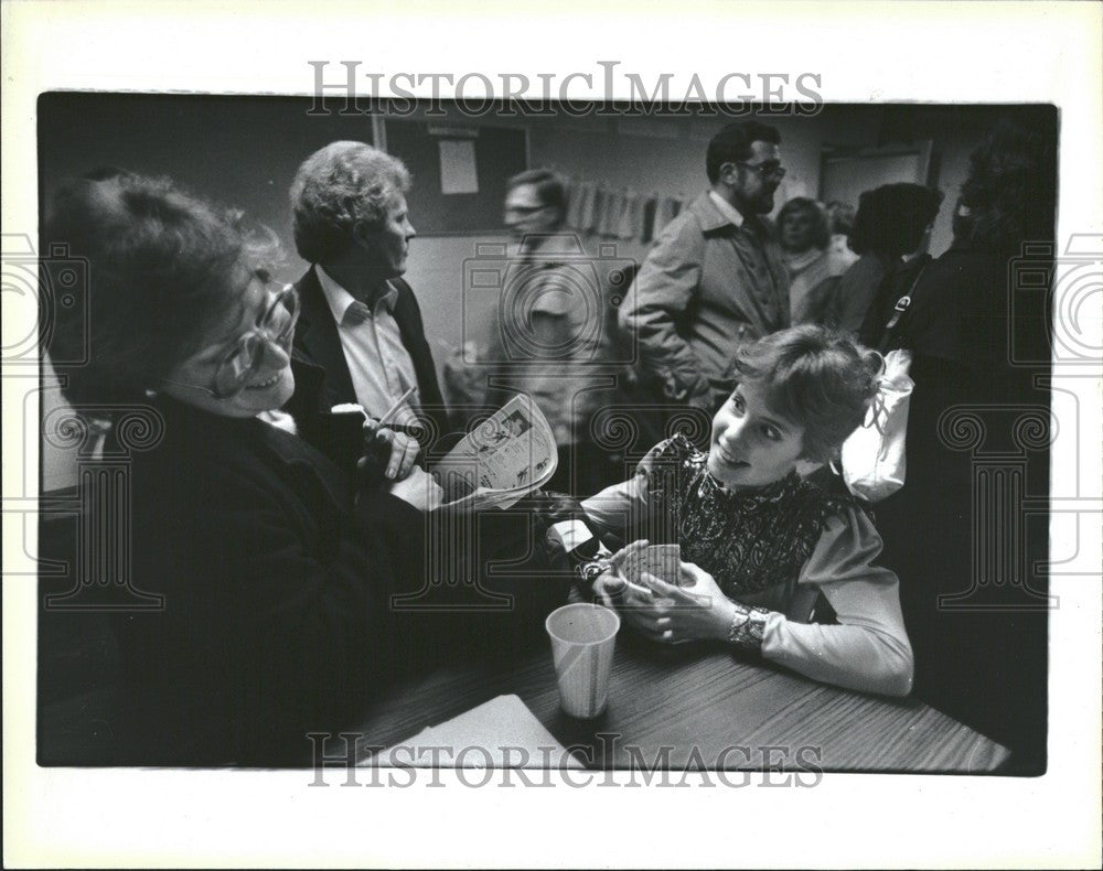 1985 Press Photo Detroit skating club Nancy Al - Historic Images