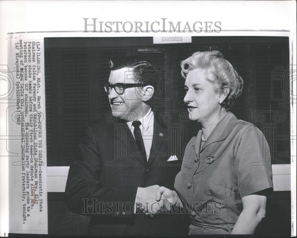 1965 Press Photo Elly Peterson Republican GOP Chairman - Historic Images