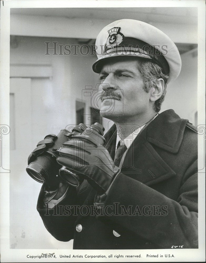 1974 Press Photo Omar Shariff Juggernaut Alec Brunel - Historic Images