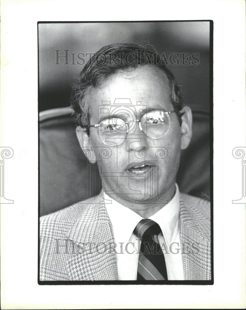 1985 Press Photo Harold Shapiro President UoM - Historic Images