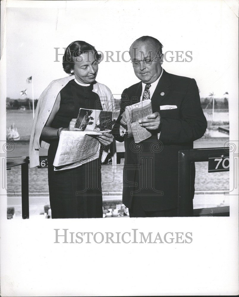 1957 Press Photo Harvey Fruehauf Ann Fruehauf - Historic Images