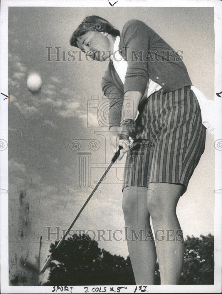 1958 Press Photo sally sharp - Historic Images