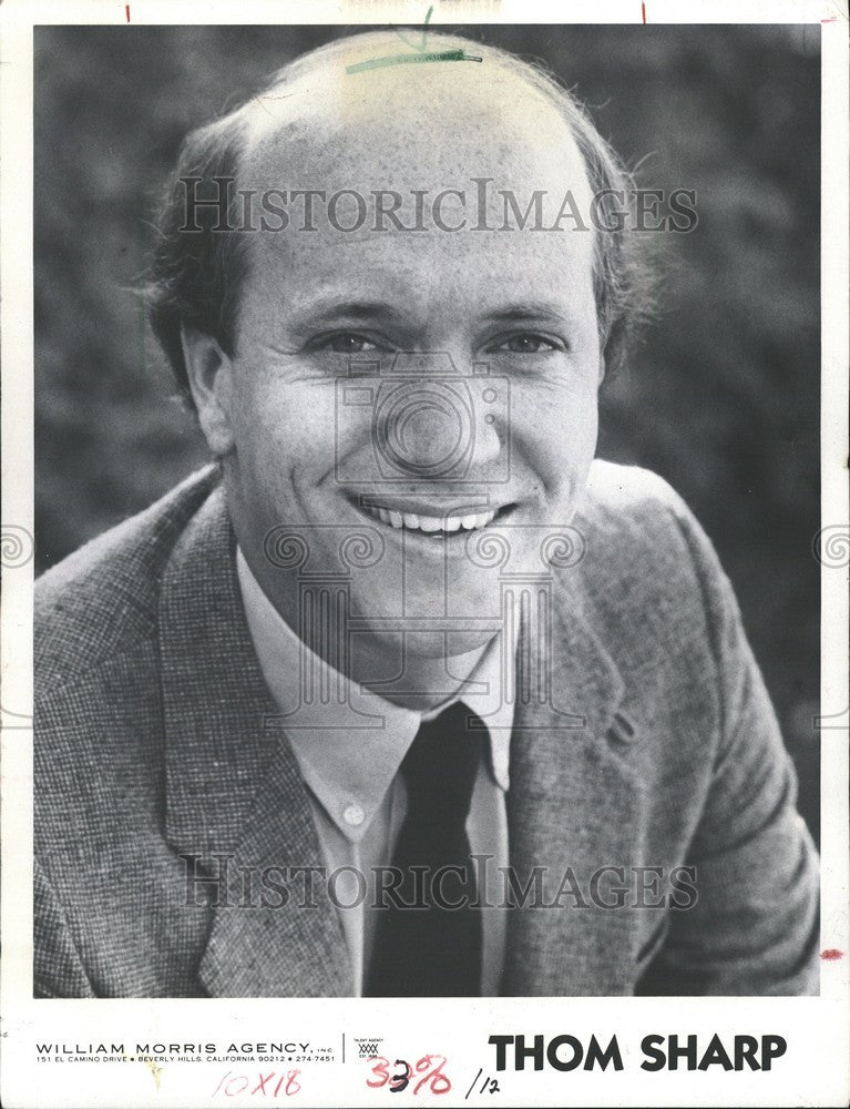 1987 Press Photo Thom Sharp - Historic Images