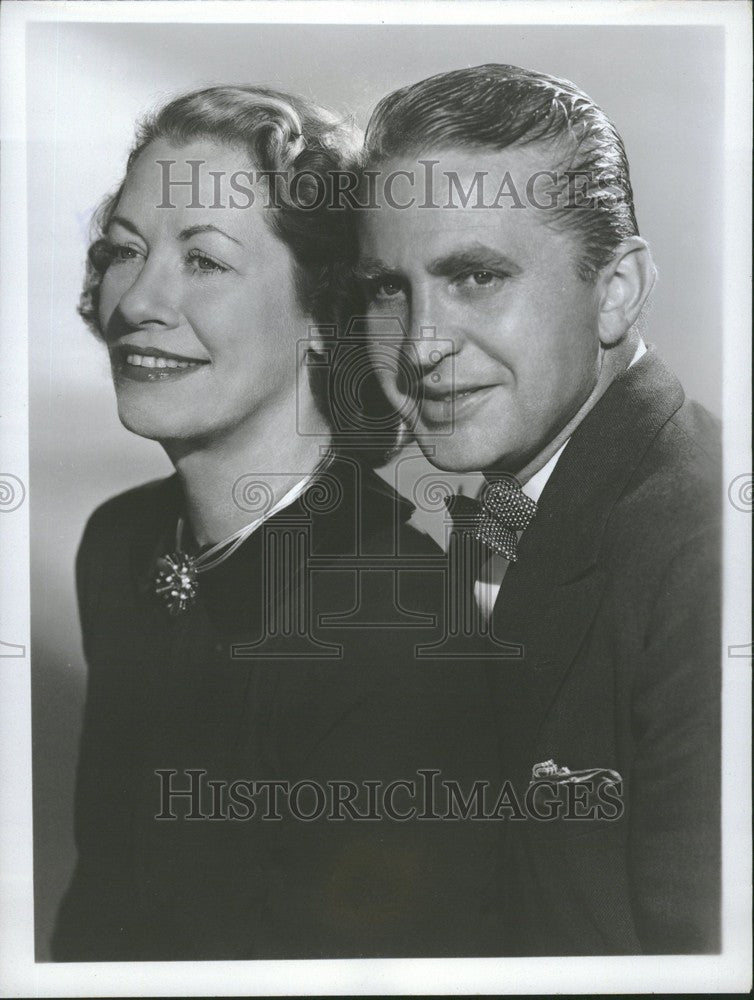 1952 Press Photo Karl Swenson Actor Lucille Wall Actor - Historic Images