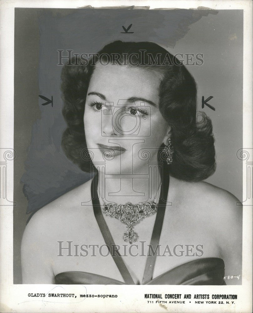 1949 Press Photo Gladys Swarthout soprano opera singer - Historic Images