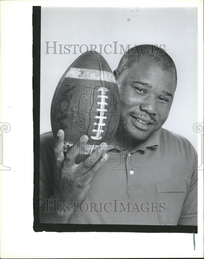 1990 Press Photo Rodney Swanigan, WSU Football - Historic Images