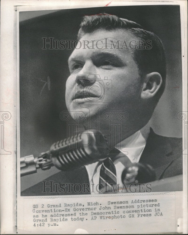 1963 Press Photo John Swenson Governor MO - Historic Images