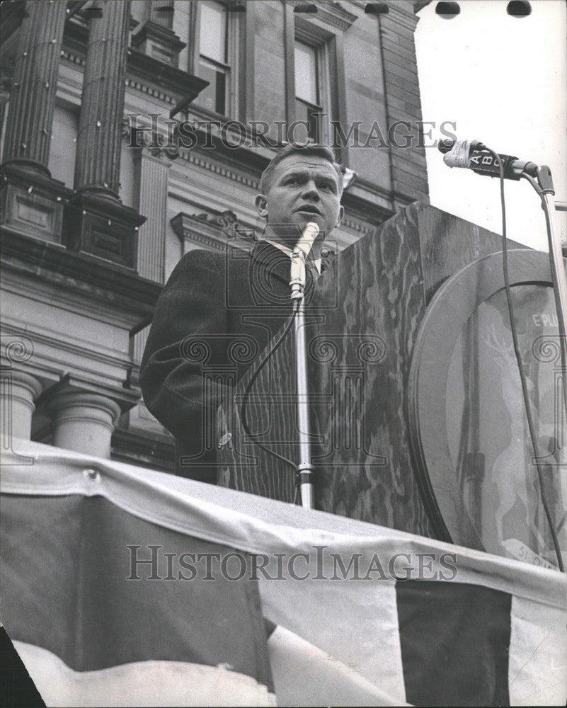 1961 Press Photo John B. Swainson Governor of Michigan. - Historic Images