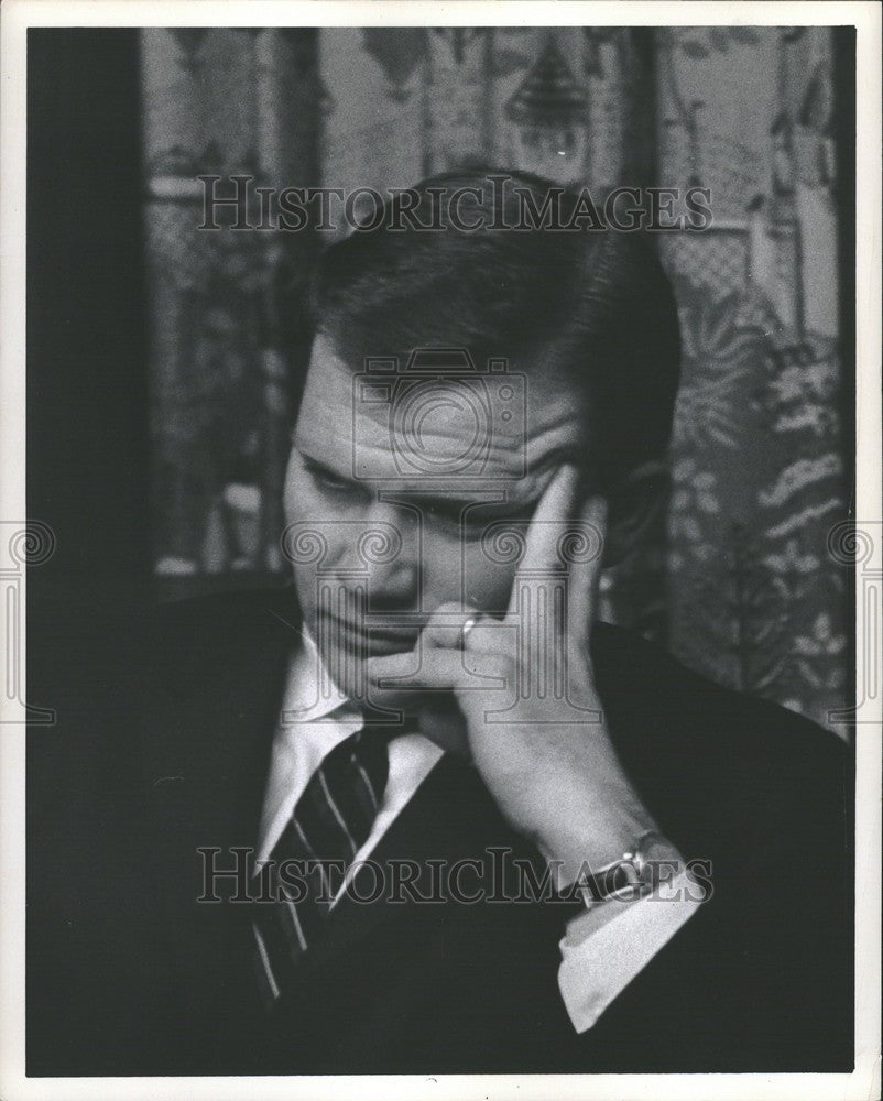 1962 Press Photo John Swainson Governor Michigan Burley - Historic Images