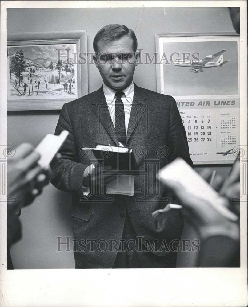 1961 Press Photo John Swainson  Governor Michigan - Historic Images