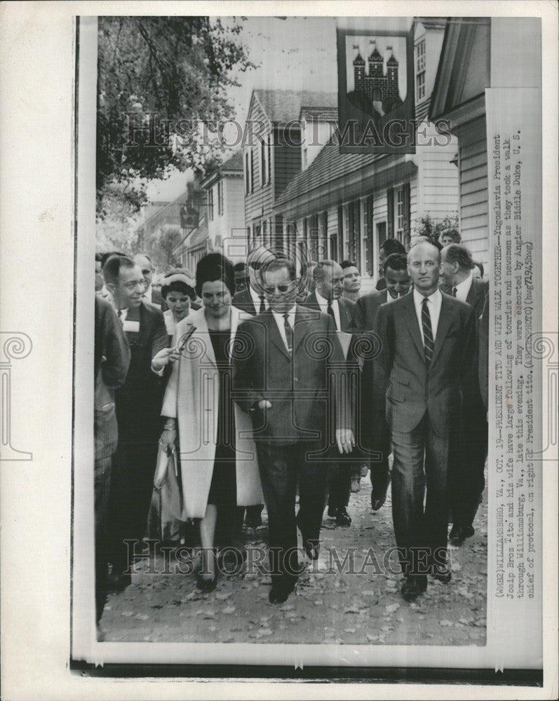 1963 Press Photo Yugoslavia Presiden Josip Tito - Historic Images