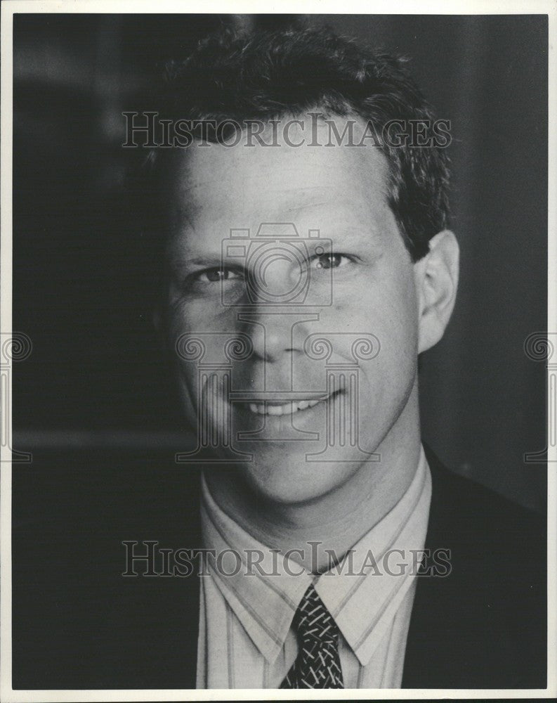 1986 Press Photo Steve Tisch television NY Giants - Historic Images