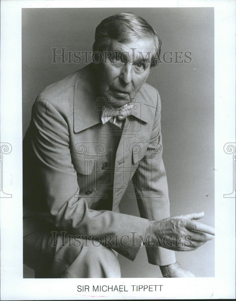 1990 Press Photo Michael Tippett - Historic Images