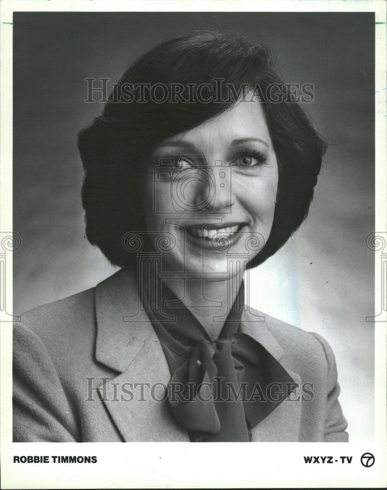 1986 Press Photo robbie timmons broadcaster lansing - Historic Images