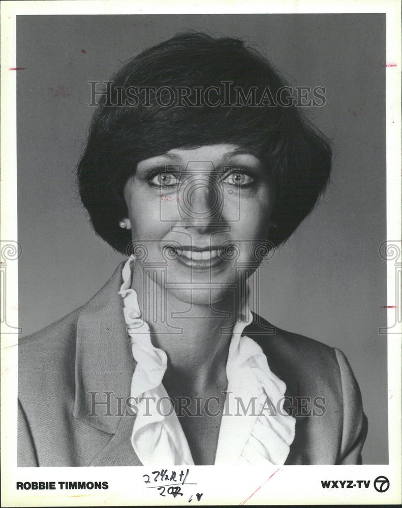 1986 Press Photo Robbie Timmons Channel Reporter - Historic Images