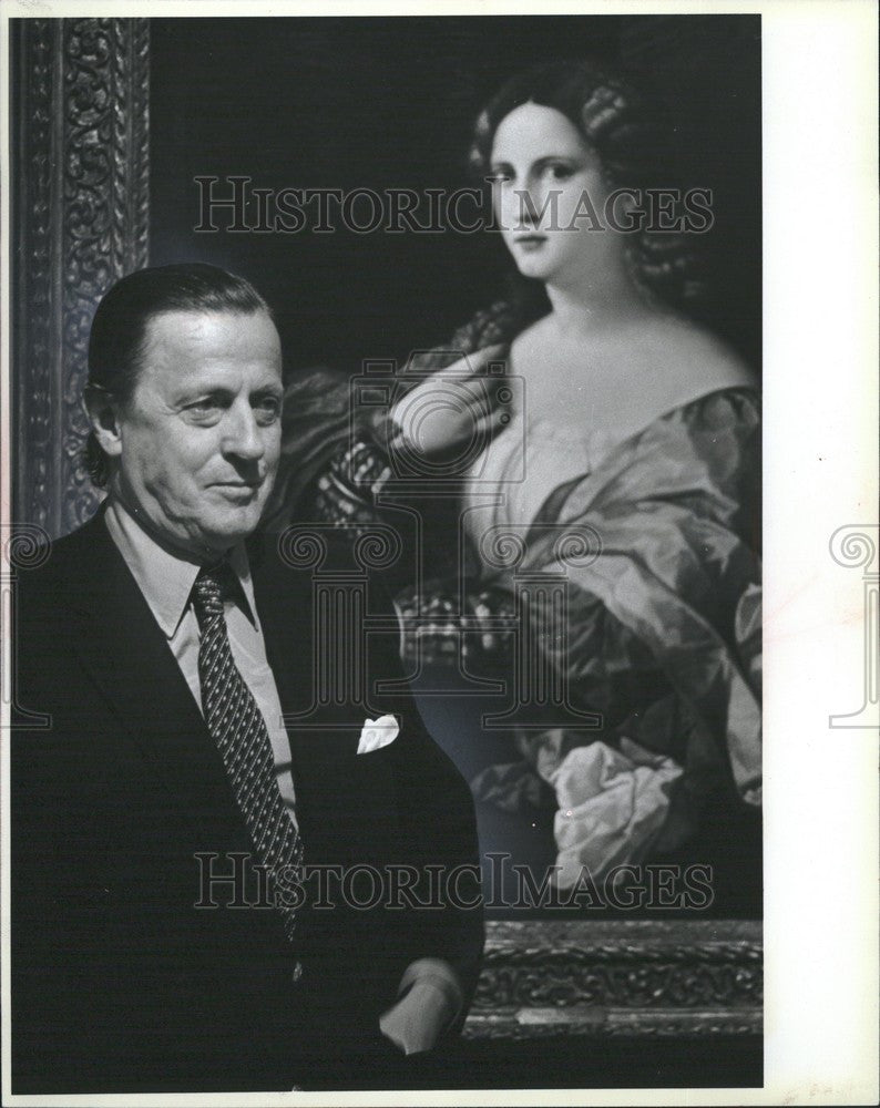 1980 Press Photo Baron Bornemisza Paintings La Bella - Historic Images