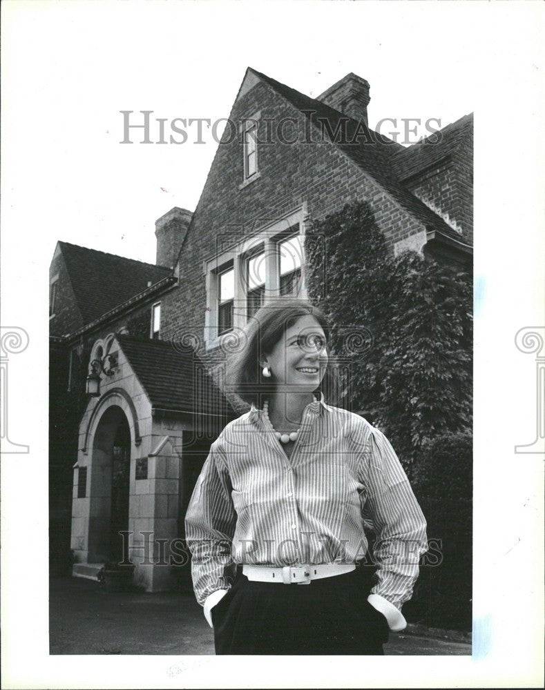 1986 Press Photo Henrietta Fridholm Vice president Chan - Historic Images