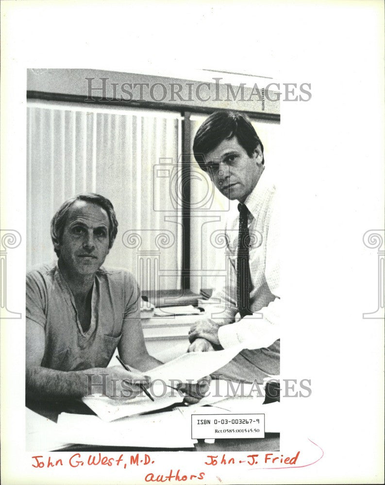 1985 Press Photo John fried author - Historic Images