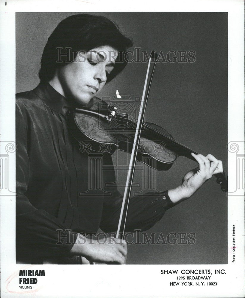 1989 Press Photo Miriam Fried Violinist musician - Historic Images