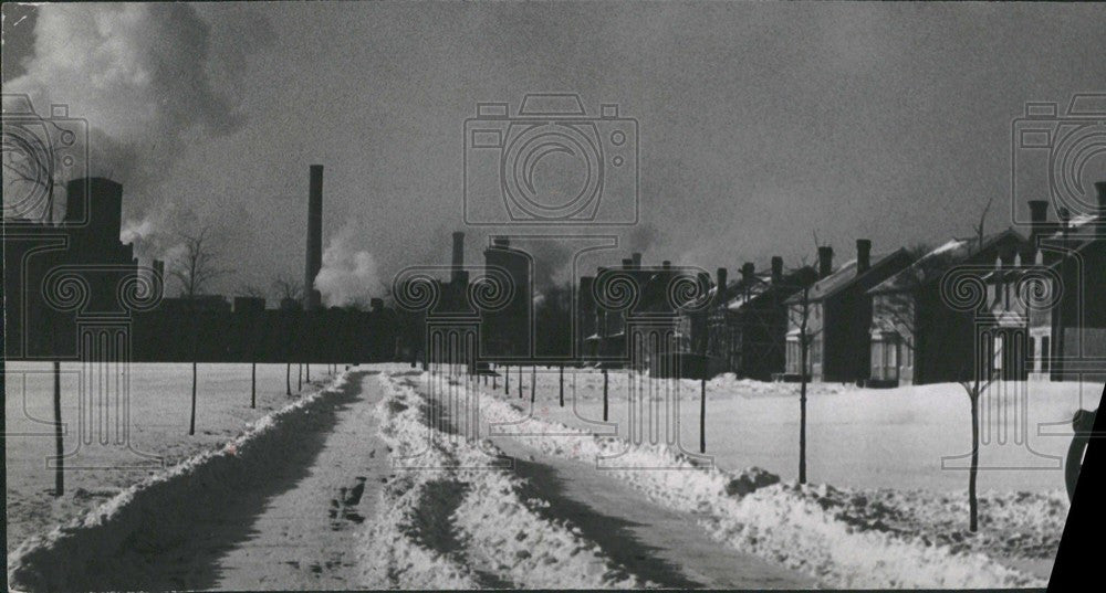 1939 Press Photo Wayne Winter Road Plow - Historic Images