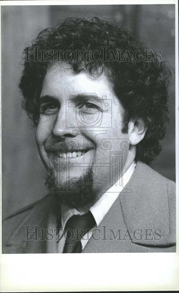 1980 Press Photo Jim Conway Curator Historic Fort Wayne - Historic Images