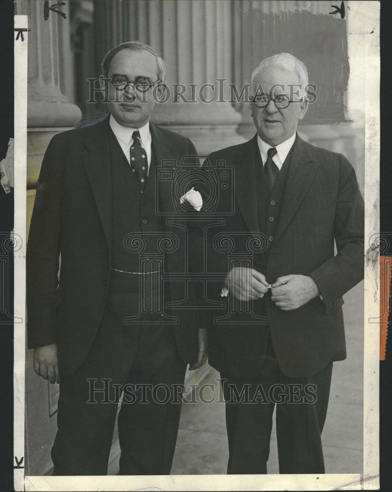 1947 Press Photo James Couzens Senator Michigan Oath - Historic Images