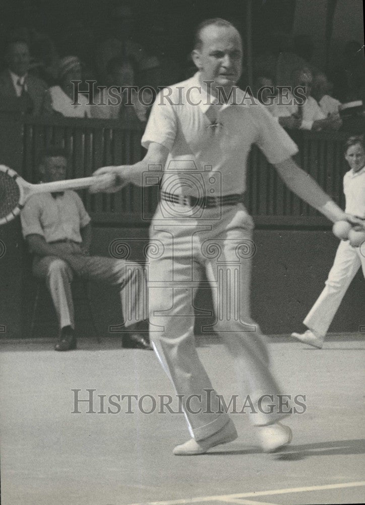 1933 Press Photo John Reindel Detroit Tennis Player - Historic Images