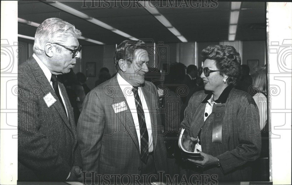 1987 Press Photo Met Ravitz and David Eberhard - Historic Images