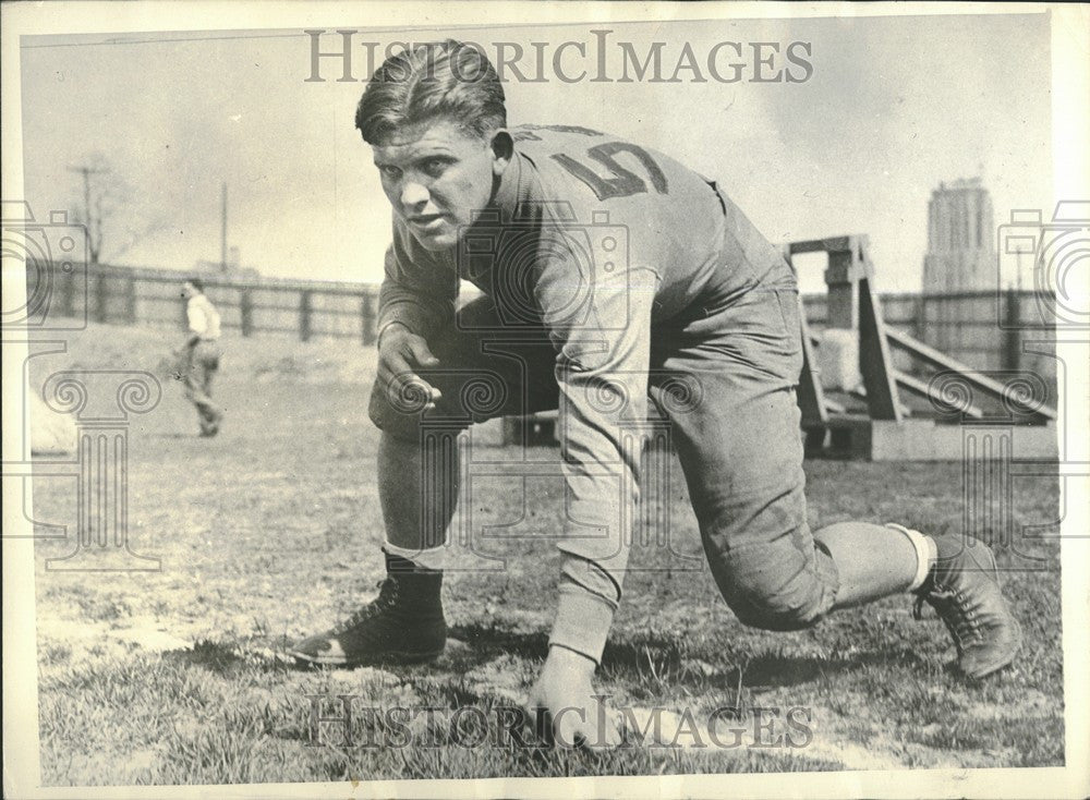 1934 Press Photo Joe Skladany University Pittsburgh - Historic Images