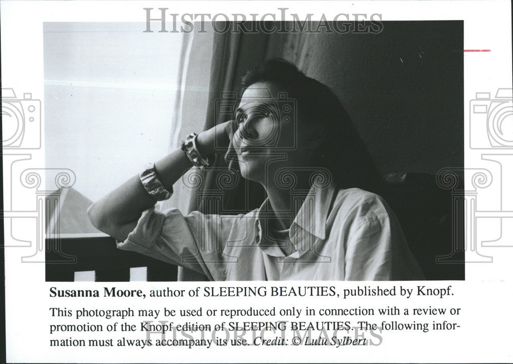 1993 Press Photo SUSANNA MOORE SLEEPING BEAUTIES WRITER - Historic Images