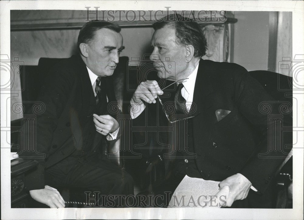 1938 Press Photo Senators Joseph c.o mahoney - Historic Images