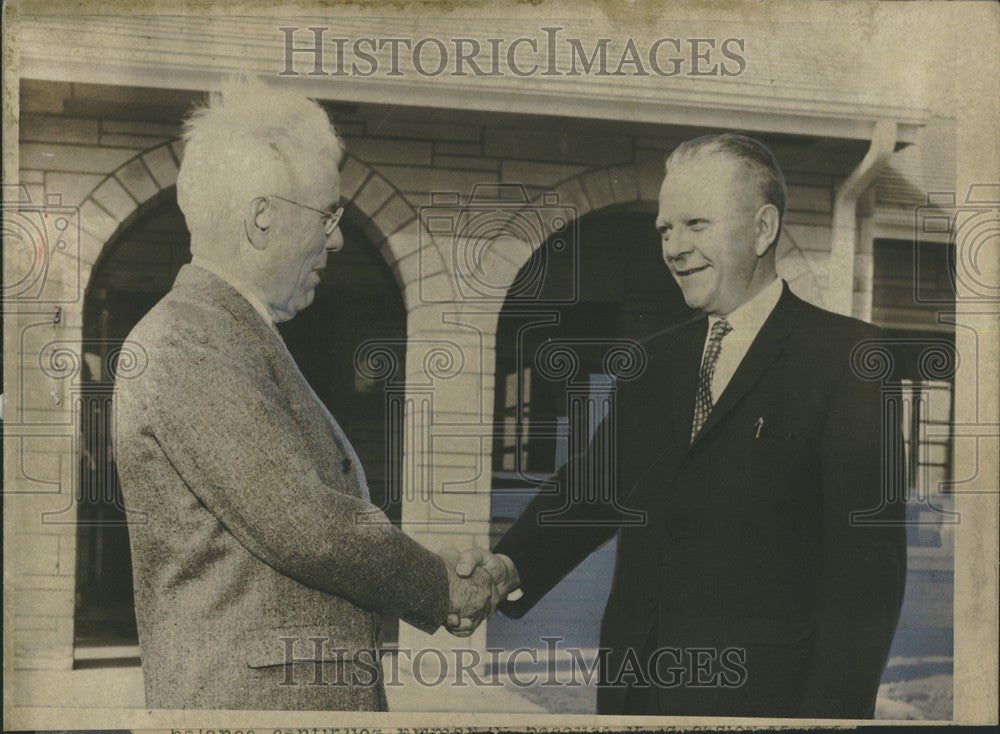 1963 Press Photo Floyd Starr Charles Brink Commonwealth - Historic Images