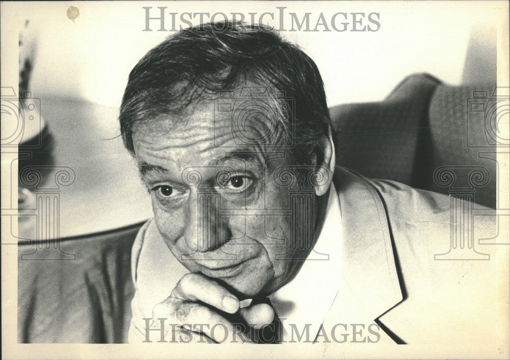 1982 Press Photo Yves Montand - Historic Images