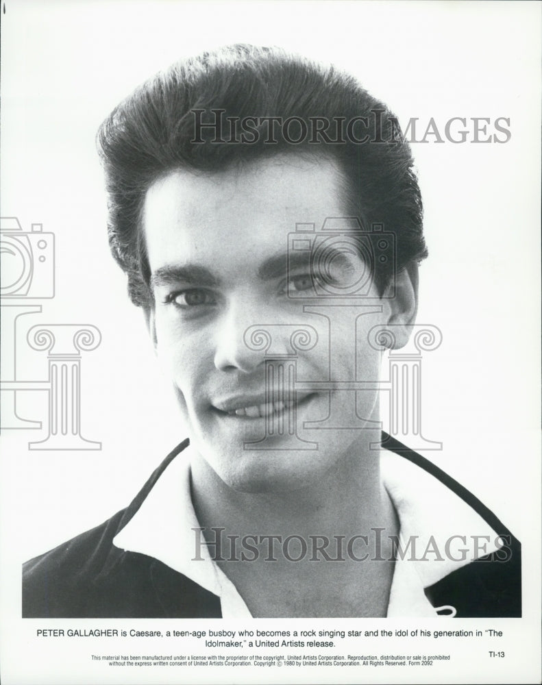 1980 Press Photo Peter Gallagher in the film, "The Idol Maker" - Historic Images
