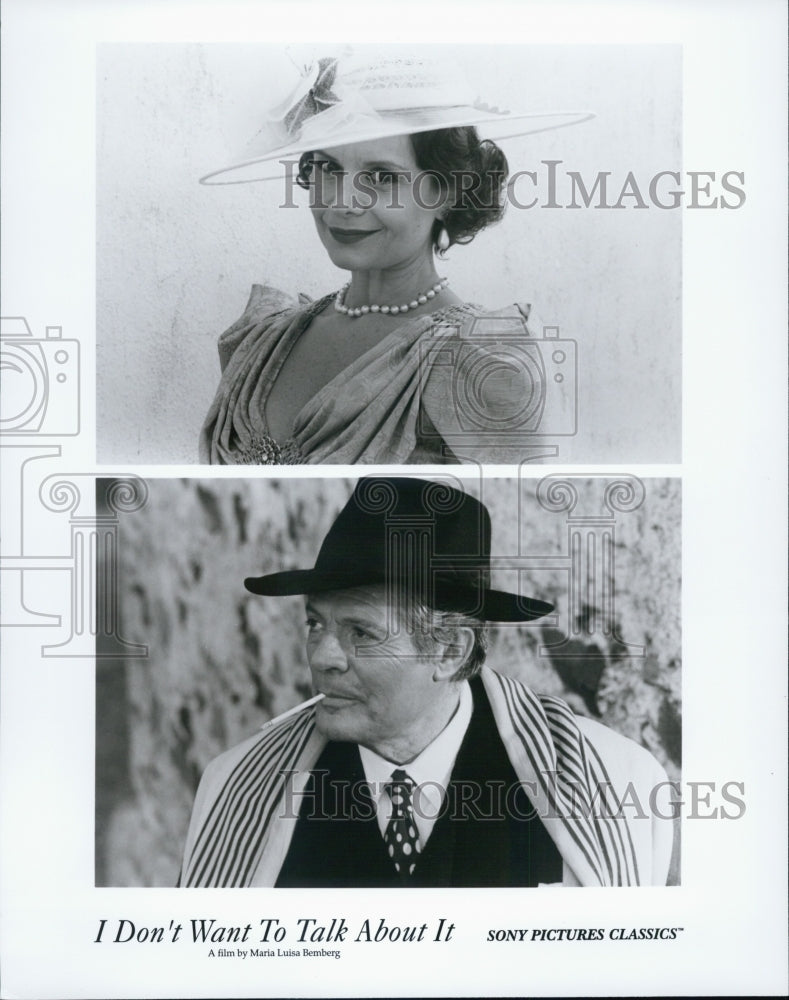 1993 Press Photo Luisina Brando &amp; Marcello Mastroianni, &quot;I Don&#39;t Want To Talk... - Historic Images