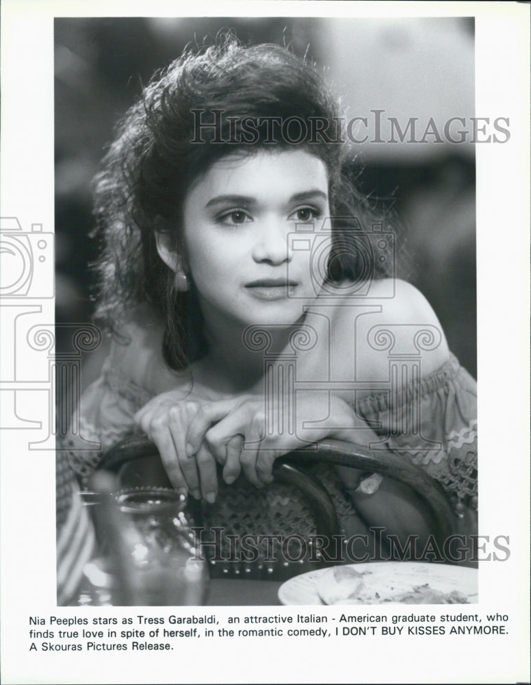 1992 Press Photo Nia Peeples in "I Don't Buy Kisses Anymore" - Historic Images