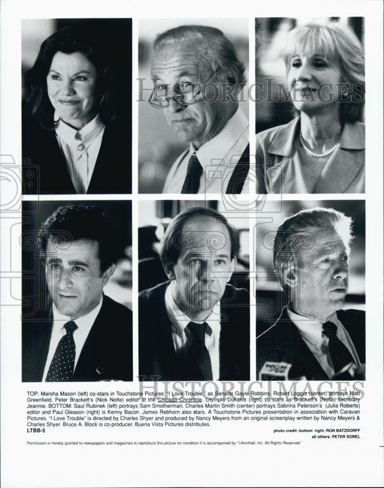 1994 Press Photo cast of the film, I Love Trouble - DFPG00181 - Historic Images