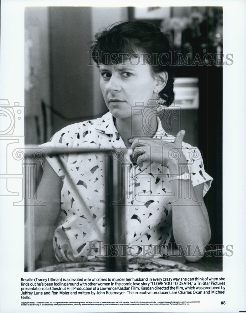 1990 Press Photo Tracey Ullman in &quot;I Love You To Death&quot; - Historic Images