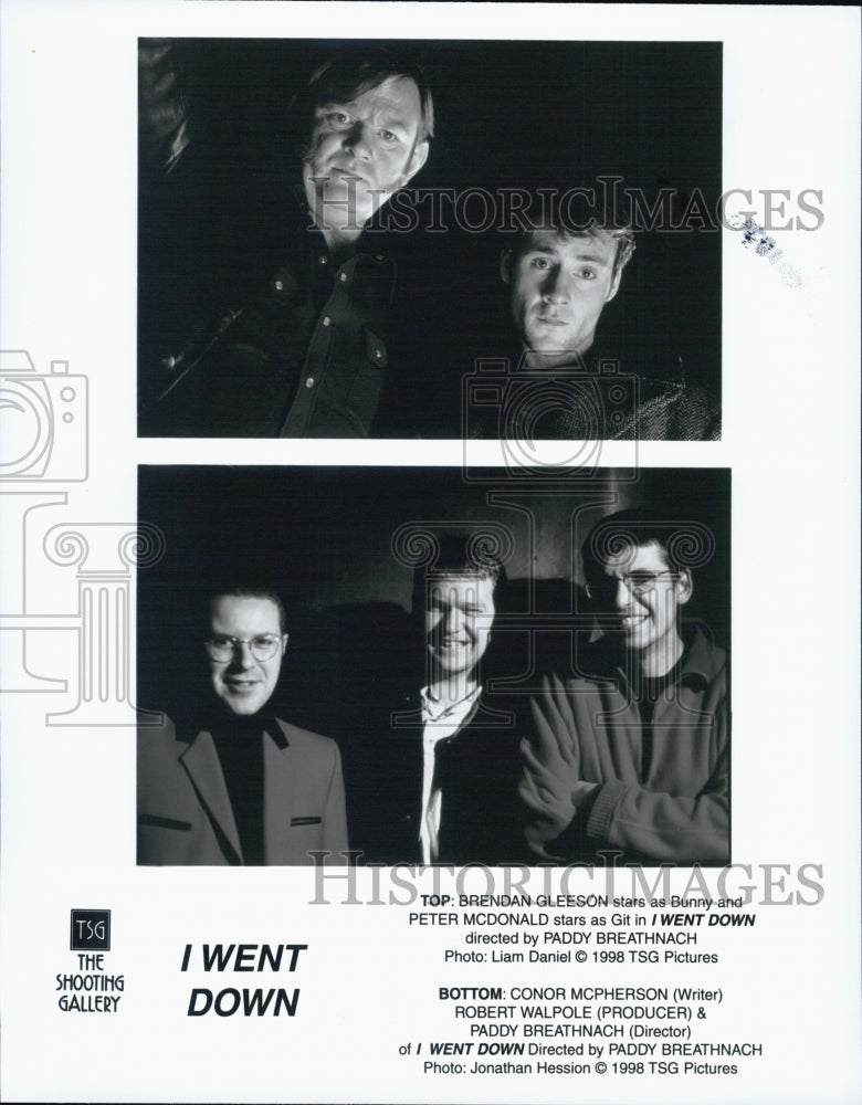 1997 Press Photo cast of film, I Went Down - Historic Images