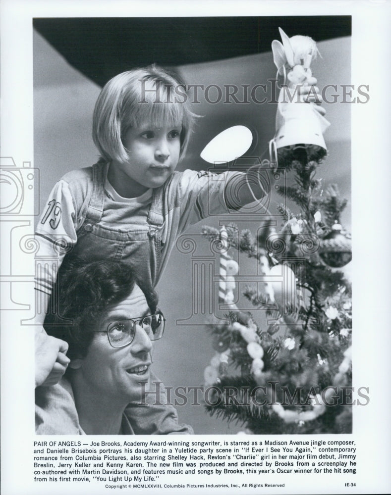 1978 Press Photo Joe Brooks and  Danielle Brisebois in If Ever I See You Again - Historic Images