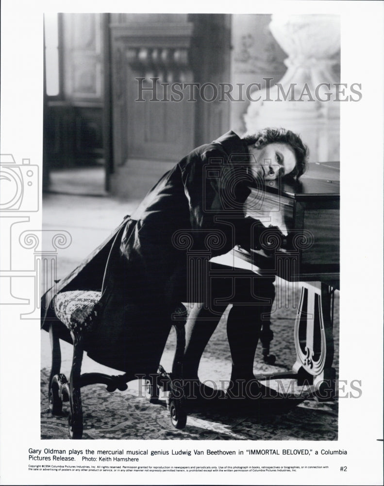 1994 Press Photo Gary Oldman as Beethoven in Immortal Beloved - Historic Images