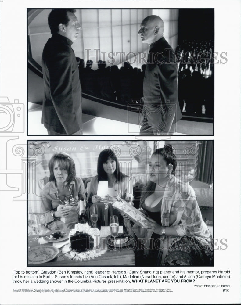 2000 Press Photo Ben Kingsley in Scenes from "What Planet Are You From?" Film - Historic Images
