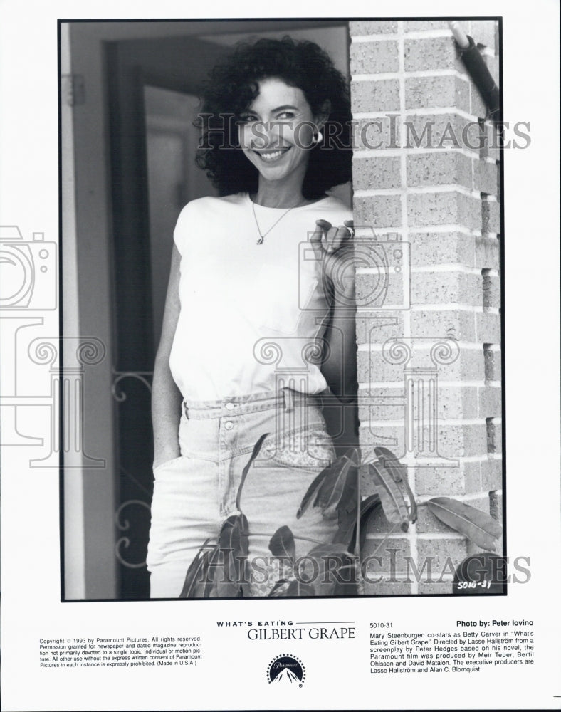 1993 Press Photo Actress Mary Steenburgen in "What's Eating Gilbert Grape" - Historic Images